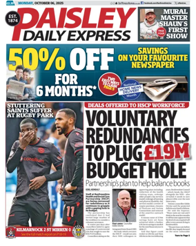 Cover of Paisley Daily Express