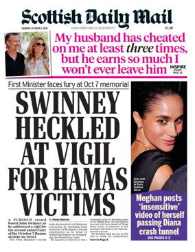 Cover of Scottish Daily Mail