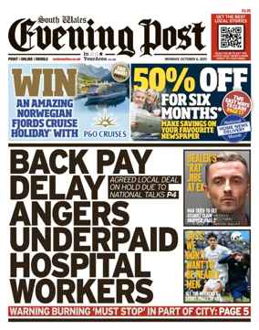 Cover of South Wales Evening Post