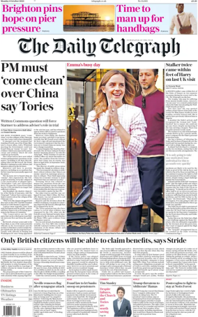 Cover of The Daily Telegraph