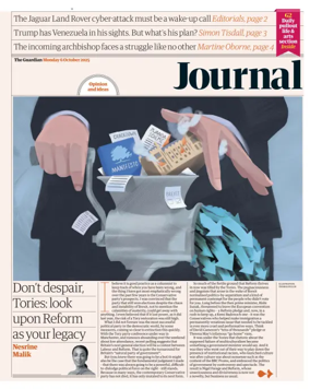 Cover of The Guardian e-paper Journal