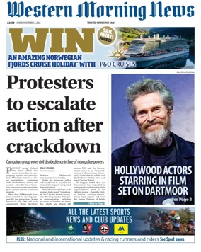 Cover of Western Morning News