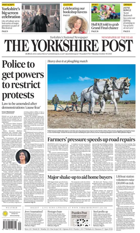 Cover of Yorkshire Post