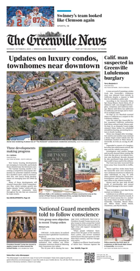 Cover of The Greenville News