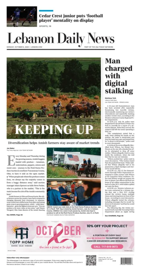 Cover of Lebanon Daily News