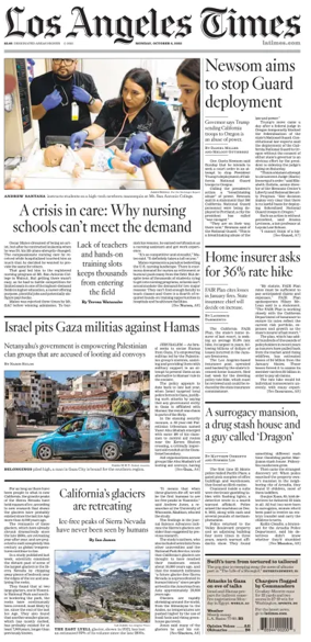 Cover of Los Angeles Times