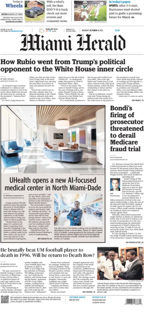 Cover of Miami Herald
