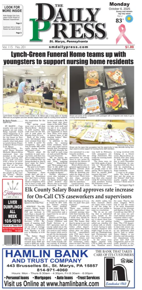 Cover of The Daily Press