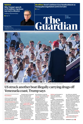 Cover of The Guardian (USA)
