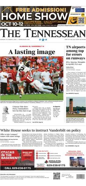 Cover of The Tennessean