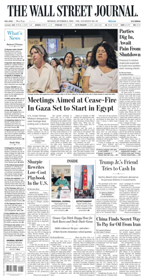 Cover of The Wall Street Journal