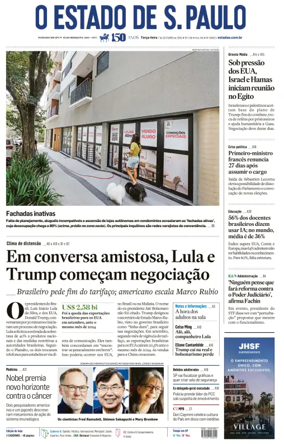 Cover of O Estado de S. Paulo