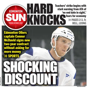 Cover of Edmonton Sun