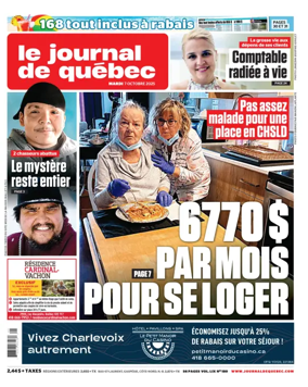 Cover of Le Journal de Quebec