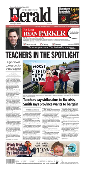 Cover of Lethbridge Herald