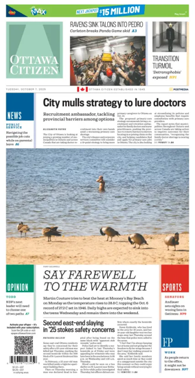 Cover of Ottawa Citizen