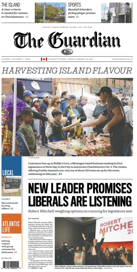 Cover of The Guardian (Charlottetown)