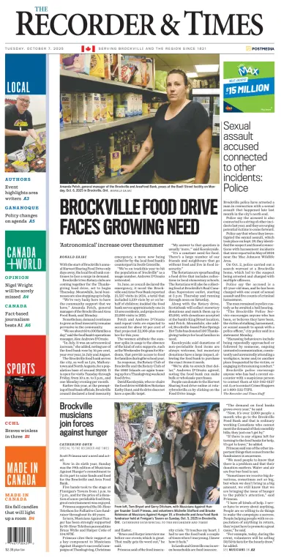 Cover of The Recorder & Times (Brockville)