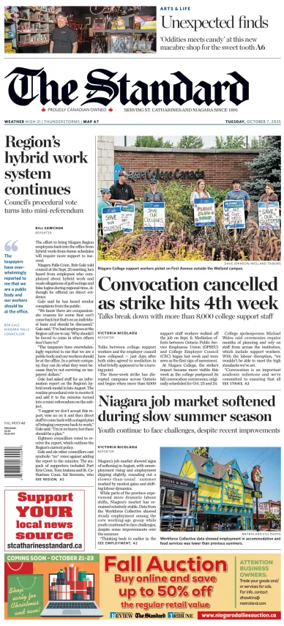 Cover of The Standard (St. Catharines)