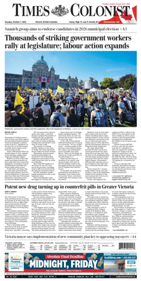 Cover of Times Colonist