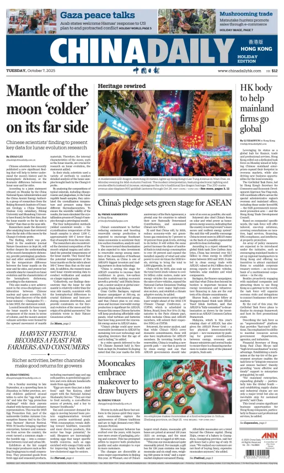 Cover of China Daily (Hong Kong)