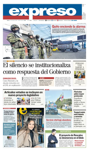 Cover of Diario Expreso