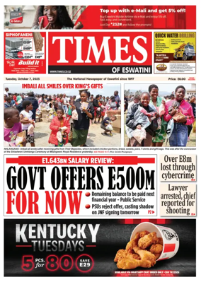 Cover of Times of Eswatini