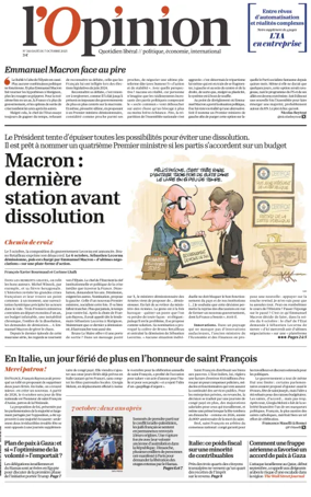 Cover of L'Opinion