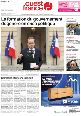Cover of Ouest France (Laval)