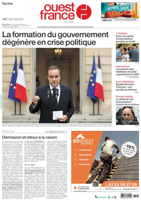 Cover of Ouest France (Nantes)