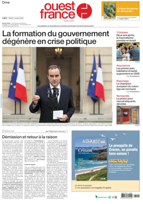 Cover of Ouest France (Orne)