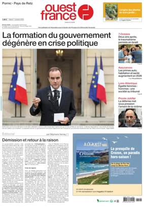 Cover of Ouest France (Pornic / Pays de Retz)