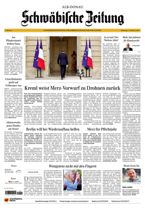 Cover of Schwaebische Zeitung (Alb-Donau)