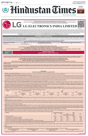 Cover of Hindustan Times (Gurgaon)
