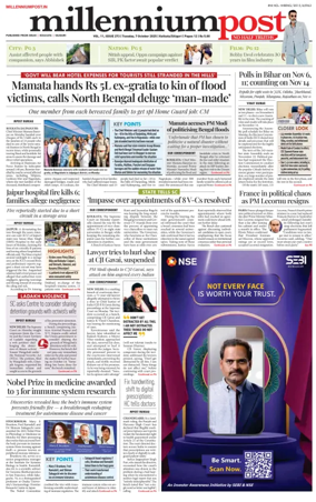 Cover of Millennium Post (Kolkata)