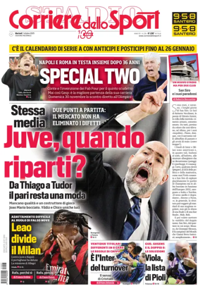 Cover of Corriere dello Sport