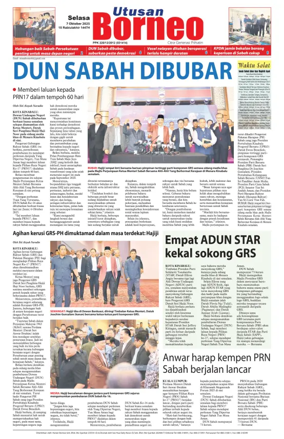 Cover of Utusan Borneo (Sabah)