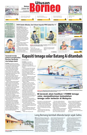 Cover of Utusan Borneo (Sarawak)