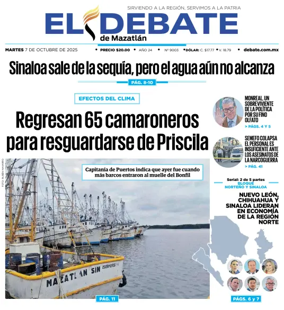 Cover of El Debate de Mazatlan