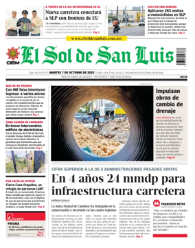 Cover of El Sol de San Luis Potosi