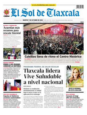 Cover of El Sol de Tlaxcala