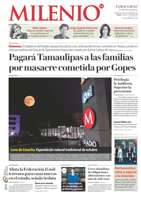 Cover of Milenio Tamaulipas