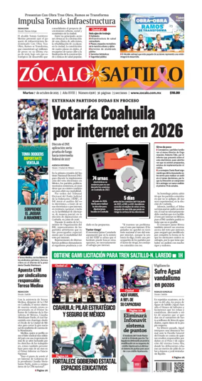 Cover of Zócalo Saltillo