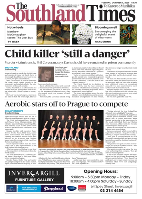 Cover of The Southland Times