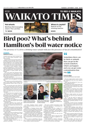 Cover of Waikato Times