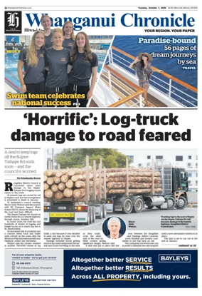 Cover of Wanganui Chronicle