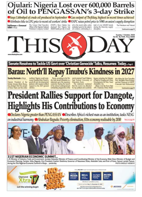Cover of THISDAY