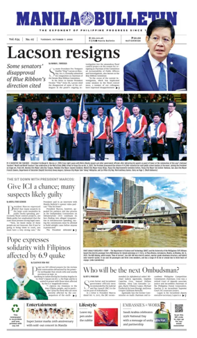 Cover of Manila Bulletin