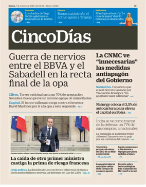 Cover of Cinco Días