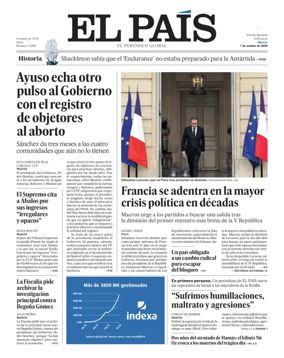 Cover of El País (Nacional)